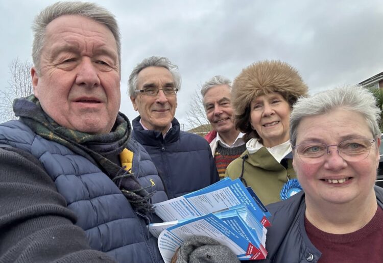 Wokingham conservatives in Winnersh during \December. Pic: Wokingham Conservatives.
