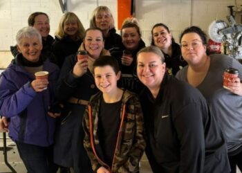 Vickie Robertson and her team of volunteers were able to fill 63 hampers with Christmas goodies thanks to support from WUC, BCF, and Luke from No More Digging. Picture: Kaleidoscopic UK