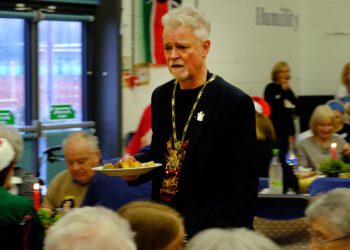 Link Christmas Day lunch. Pic: Andrew Batt.