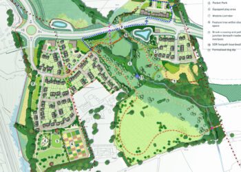 The plans for ther new homes in south Wokingham. Pic: WBC.