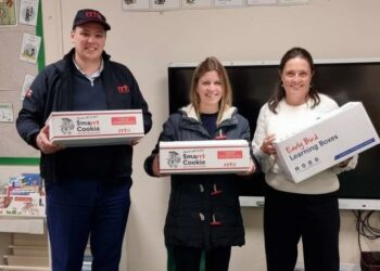 Charity Rapid Relief Team (RRT) has delivered an Early Bird Learning kit to a Finchampstead school. Picture: RRT