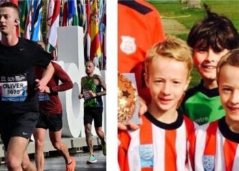 Olly Smith from Sandhurst is running in memory of his childhood friend Ethan Traharne, for Brain Tumor Research