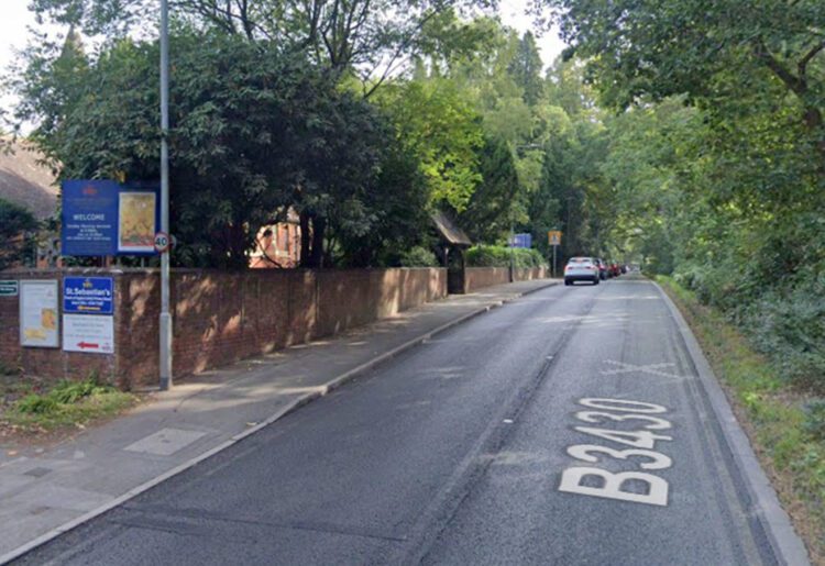 The school entrance on Nine Mile Ride. Pic: Google.