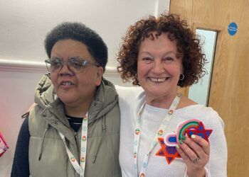 CLASP Wokingham loves Barbara's 20th Anniversary design challenge. Here with CEO of the charity Debs Morrison. Picture: CLASP