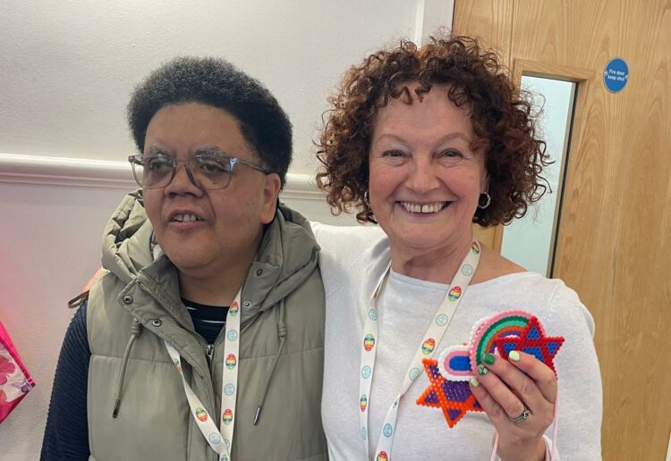 CLASP Wokingham loves Barbara's 20th Anniversary design challenge. Here with CEO of the charity Debs Morrison. Picture: CLASP