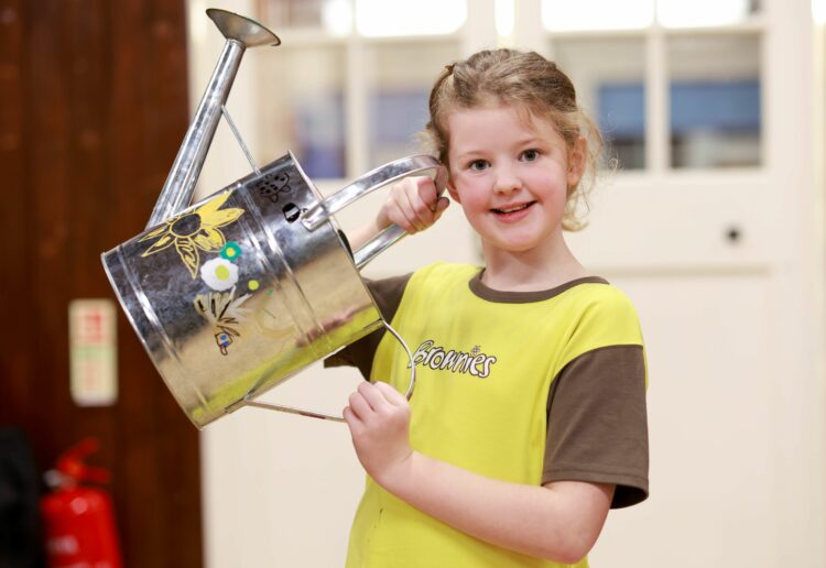 Arborfield brownies loved designing watering cans during a workshop with David Wilson Homes. PIcture: David Wilson Homes