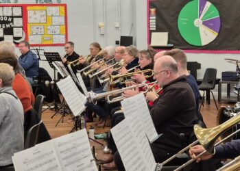 Wind and brass players from BWCB gathered in Wokingham to make a big sound together. Picture BWCB