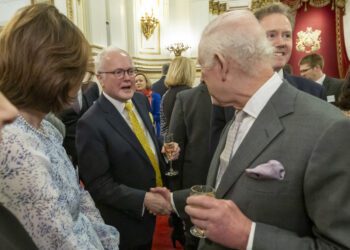 Clive Jones met His Majesty last month. Pic: Office of Clive Jones.