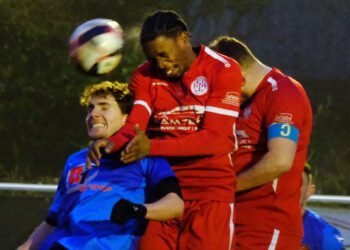 Wokingham Town lost at Risborough Rangers. Pic Andrew Batt.