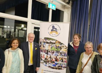 He joined Lib Dem borough councillors.