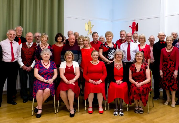 All you need is love: Members of Winnersh Dance Club enjoyed a Valentines Dance, the first event of their 50th anniversary year. Picture: Arthur Chiles