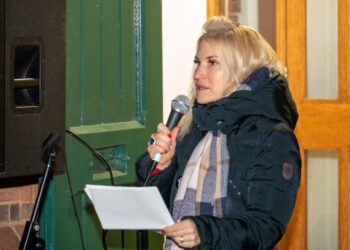 Borough poet Fiona Dignan's poem, This Isn't A Love Story, spoke powerfully to women who had experienced domestic violence. Picture: Adrian Betteridge