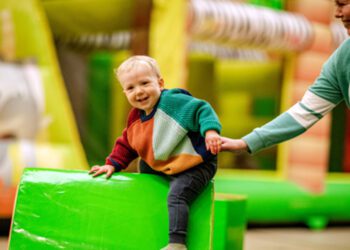 The inflatable family fun day.