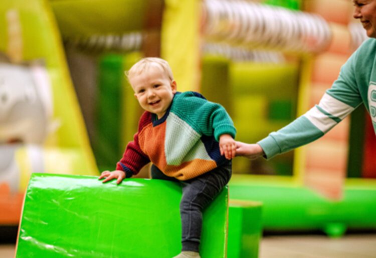 The inflatable family fun day.