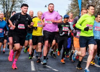 David Cliff Wokingham half marathon. Pic: Andrew Batt.