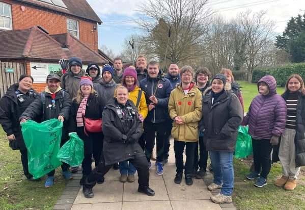A successful litter pick and sponsored walk by CLASP members at Dinton Pastures left the area tidier, and raised money for CLASP. Pictures: CLASP Wokingham