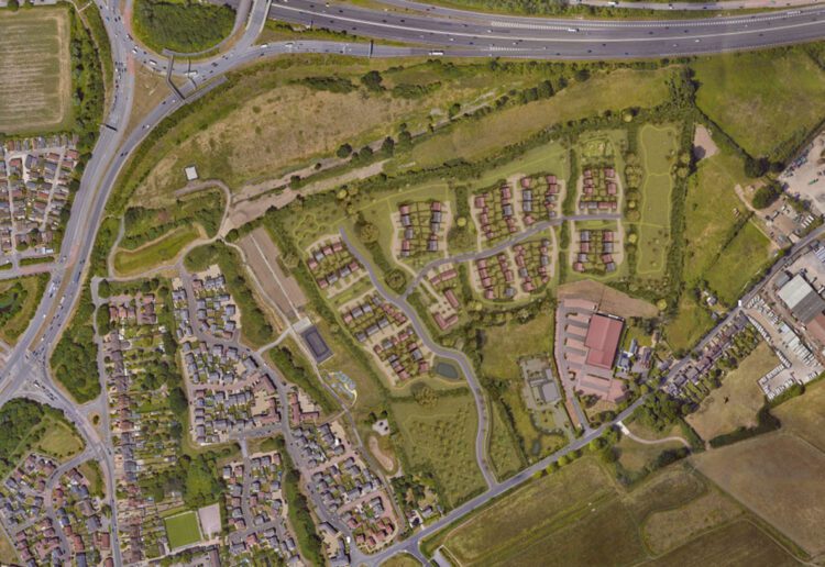The masterplan for the site in Three Mile Cross. Pic: WBC.