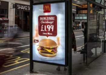 An example of the advertising screens. Pic: Ad Free Cities.