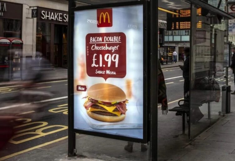 An example of the advertising screens. Pic: Ad Free Cities.