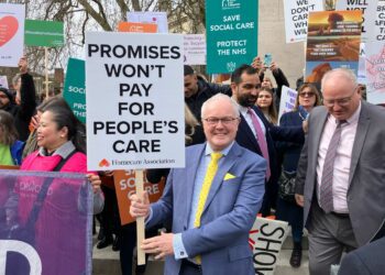 Clive Jones and campaigners.