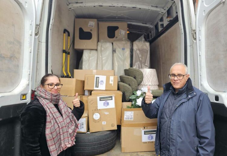 Azber and Ruby Bhatti of Peacock House Interiors are helping to make Rafi's family feel 'looked after' by providing furnishings and furniture for their home extension as they welcome their young son home. Picture: Azber Bhatti