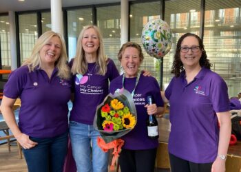 Anne Thomas has completed her swimming challenge for My Cancer My Choices, and is delighted to be supporting the charity where she is a volunteer. Picture: My Cancer My Choices