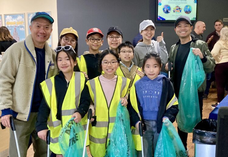 Members and Friends of FBC, around 60 families, took part in a litter picking morning instead of going to church, on Sunday. PIcture: Emma Merchant