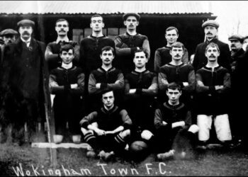 A Wokingham Town team photo from 1913. This is believed to be the oldest known image of a Wokingham football team.