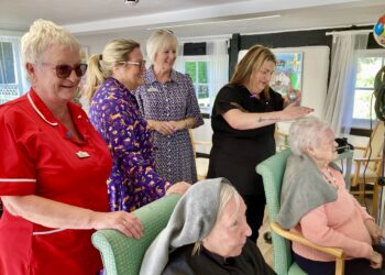Wade Day Care Centre celebrates the launch of its new hair and nails salon. Picture: Emma Merchant