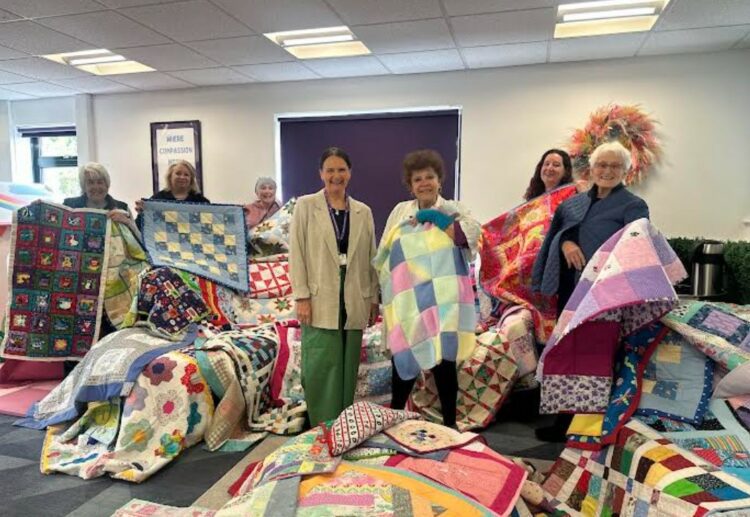 Emmbrook Quilters have made 64 quilts for First Days Children's Charity to give to families the charity supports. Picture: Emmbrook Quilters
