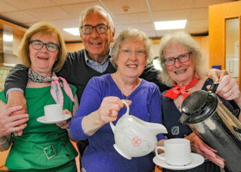 St Paul's Church members enjoyed the Coronation celebrations with tea and cake. Picture Steve Smyth