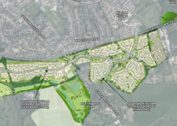 The finished road will provide access to about 1,820 new homes and supporting infrastructure.