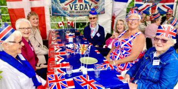Celebrations on Thursday at WADE, organised by WIN, brought together generations to celebrate the 80th anniversary of VE Day. Pictures: Emma Merchant