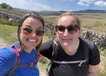 Emma and Jess from First Days Children's Charity completed the Yorkshire Three Peaks Challenge to raise funds for the Wokingham organisation. Pictures: First Days Children's Charity