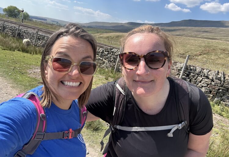 Emma and Jess from First Days Children's Charity completed the Yorkshire Three Peaks Challenge to raise funds for the Wokingham organisation. Pictures: First Days Children's Charity