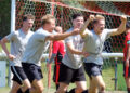 Celebrations for Harts of Bracknell Stags. Pic: Andrew Batt.