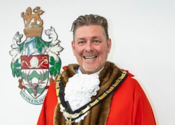 Wokingham Borough mayor Cllr Adrian Mather. Pic: WBC.