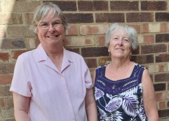 Margaret Drinkwater and Julia Isaacs have both donated blood 100 times, and encourage others to join them. Picture: Margaret Drinkwater