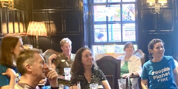 People Planet Pint meets monthly to socialise and discuss sustainability with like-minded people, at Wokingham's Rose Inn. Picture: Emma Merchant