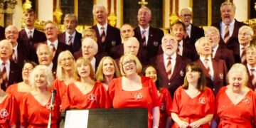 A two-choir concert of nearly one hundred singers has brought women?s safety a step closer in Berkshire. Picture: Reading Male Voice Choir