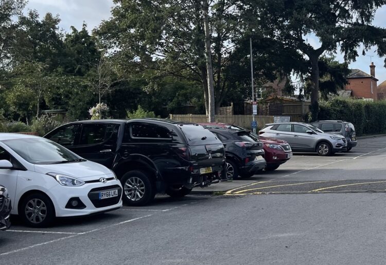 Cockpit Path car park in wokingham. Pic: Andrew Batt.
