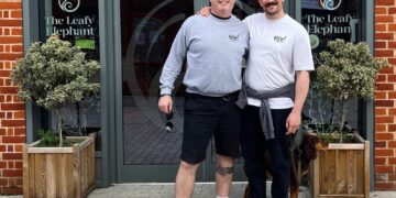 Simon, Olivia and Nick will welcome diners to Knead Neapolitan pizzeria in Peach Place this week. Picture: Knead Neapolitan
