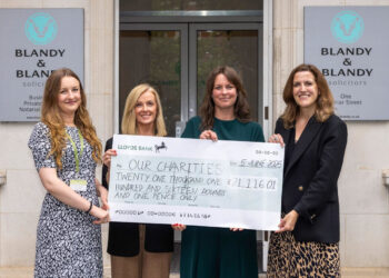 Blandy & Blandy?s chair, Claire Dyer, a partner and head of the firm?s Family Law team, presented a cheque to both charities earlier this month.