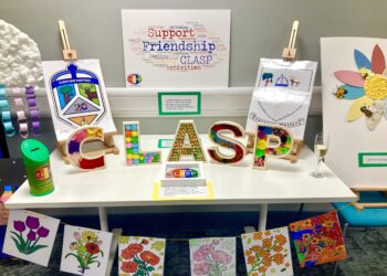 An art exhibition in Wokingham Library shows off the talents of CLASP Wokingham members. Pictures: Emma Merchant