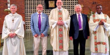 Members of Wokingham Catenian Circle marked their 500th meeting with a mass followed by a celebratory meal. Picture: Wokingham Catenians