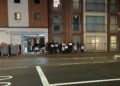 A pro-Life vigil opposite the BPAS clinic in London Street, Reading (faces pixelized to protect the identities of children). Credit: James Aldridge, Local Democracy Reporting Service