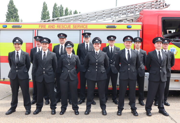 Graduates attended the ceremony at Maidenhead Fire Station on Friday, June 20, where they were welcomed and congratulated by Mark Arkwell, Deputy Chief Fire Officer, and Councillor Paul Gittings, Vice-Chair of the Royal Berkshire Fire Authority. Picture: Royal Berkshire Fire and Rescua Service.