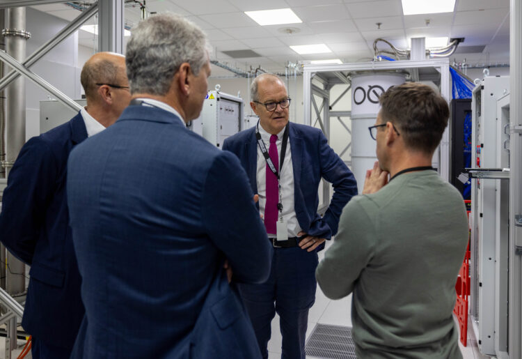 Minister for Science, Patrick Vallance, visited Oxford Quantum Circuits. Pic Zoe-Rose Herbert / DSIT.