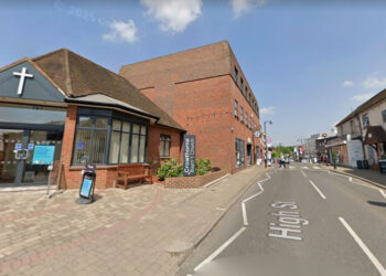 Crowthorne Baptist Church on the High Street. Pic: Google.