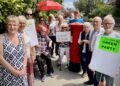 The letter was posted from residents in Wokingham. Pic: Andrew Batt.